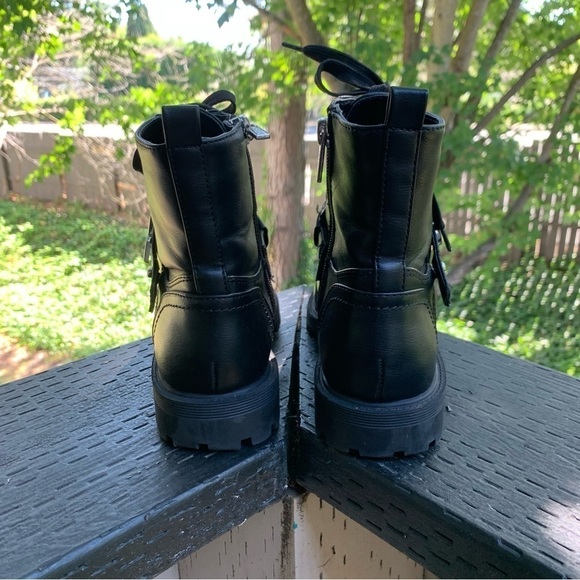 Calvin Klein Women’s Black Gavin‎ Moto Boot Size 5.5 - Picture 4 of 7